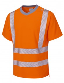 Leo Larkstone Coolviz Plus T-Shirt Orange High Visibility